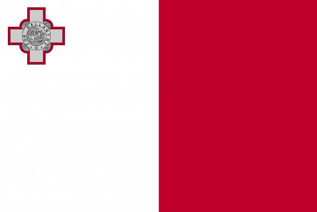 malta flag CG Textures .c4d .max .obj .3ds .fbx .stl .blend