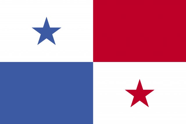 panama flag CG Textures .c4d .max .obj .3ds .fbx .stl .blend 