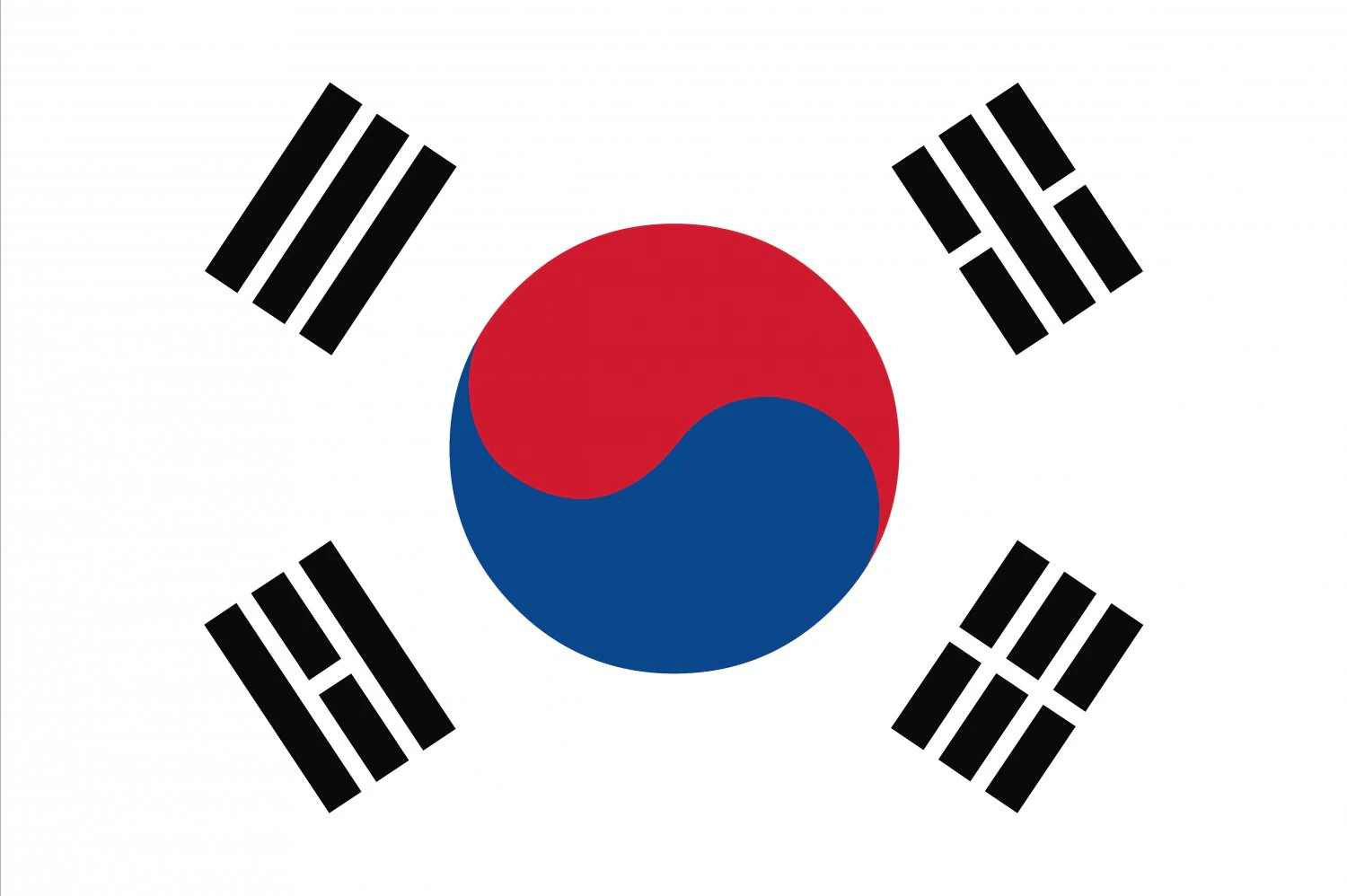 south korea flag CG Textures .c4d .max .obj .3ds .fbx .stl .blend 