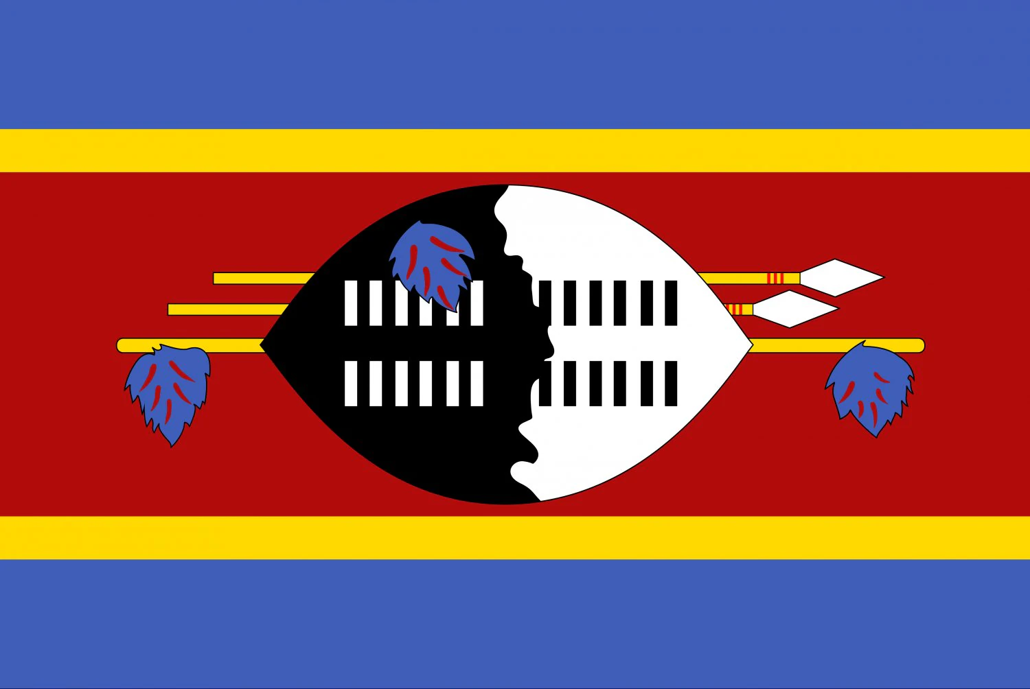 swaziland flag CG Textures .c4d .max .obj .3ds .fbx .stl .blend 