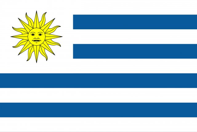 uruguay flag CG 纹理 .c4d .max .obj .3ds .fbx .stl .blend 