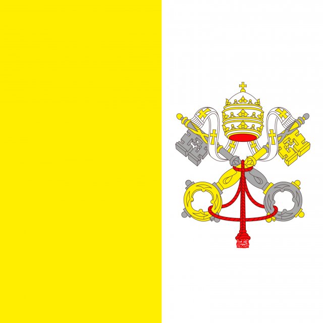 vatican city flag CG टेक्स्चर्स .c4d .max .obj .3ds .fbx .stl .blend