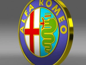 알파 로미오 로고 3D 모델