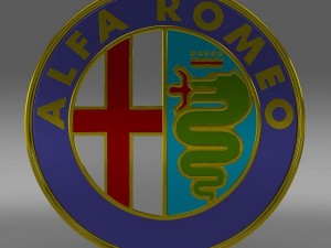 alfa romeo logo 3D Model