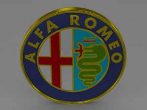 alfa romeo logo 3D Model