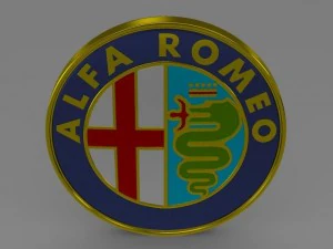 alfa romeo logo 3D Model