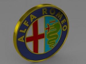 alfa romeo logo 3D Model
