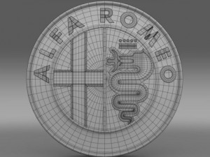 alfa romeo logo 3D Model