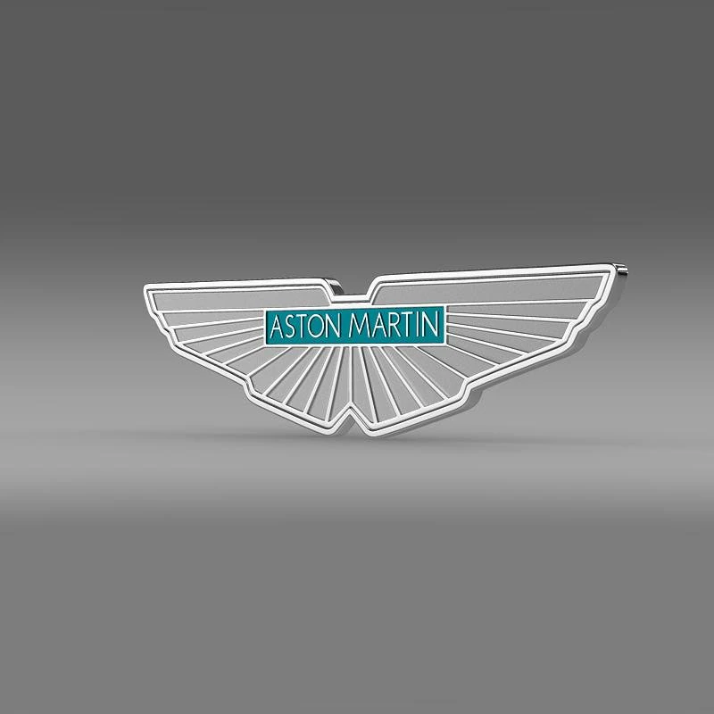 aston martin logo 3D Model .c4d .max .obj .3ds .fbx .stl .blend