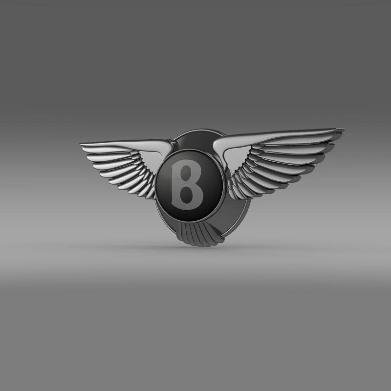 bentley logo 3D Model .c4d .max .obj .3ds .fbx .stl .blend 