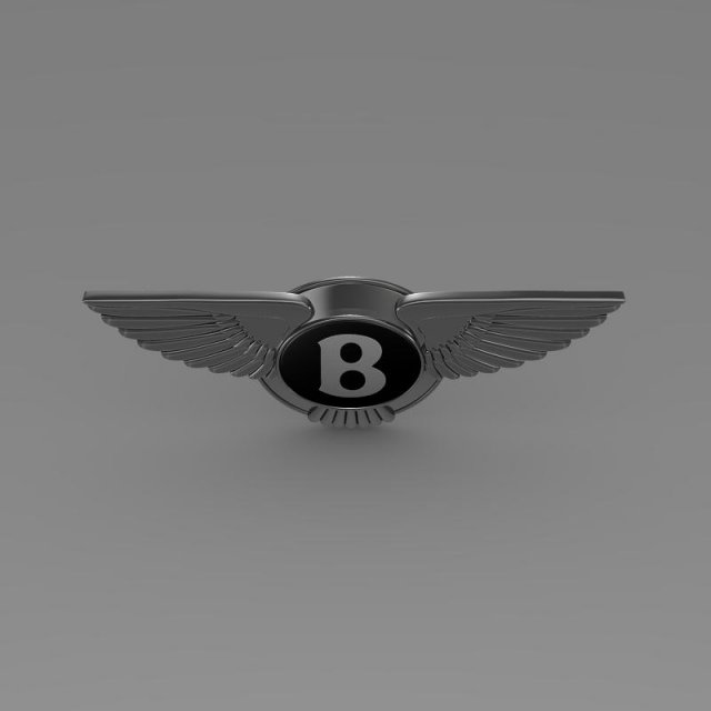 bentley logo Modèle 3D in Parties d'auto 3DExport