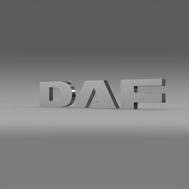 daf logo 3D Модель .c4d .max .obj .3ds .fbx .stl .blend 