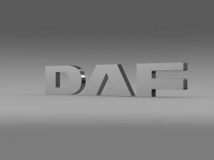 daf logo Modelo 3D