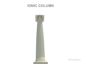 greek column ionic 3D Model