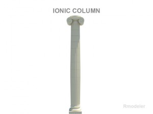 greek column ionic 3D Model