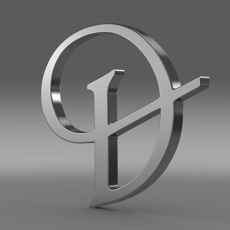 daimler logo 3D Model .c4d .max .obj .3ds .fbx .stl .blend 