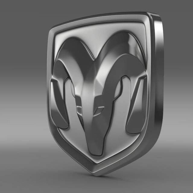 dodge logo 3D 模型 .c4d .max .obj .3ds .fbx .stl .blend 