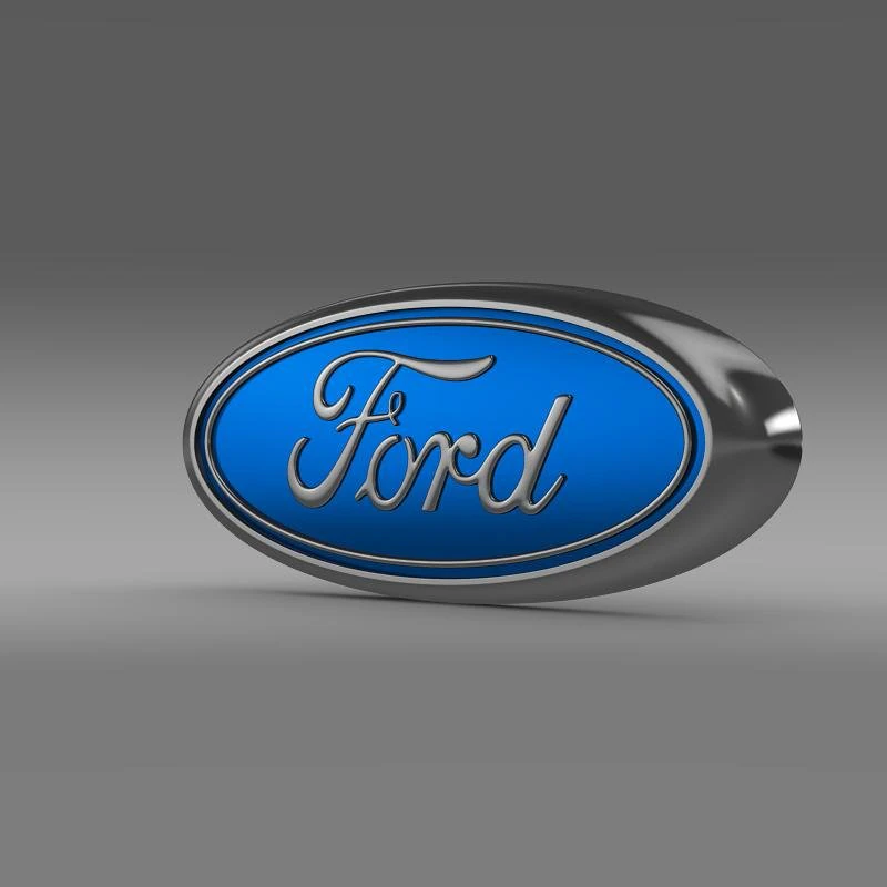 ford logo 3D Model .c4d .max .obj .3ds .fbx .stl .blend 