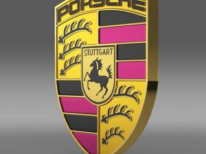 logo porsche Model 3D