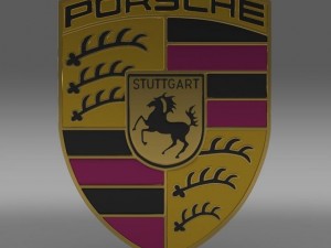 porsche logo Model 3D