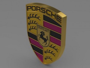 porsche logo Model 3D