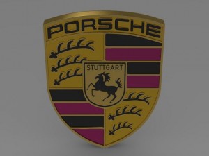 porsche logo Model 3D