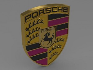 porsche logo Model 3D