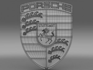 porsche logo Model 3D