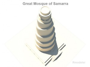spiral minaret Modelo 3D