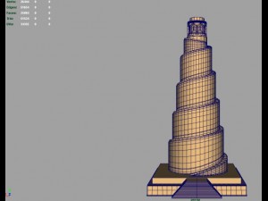 spiral minaret Modelo 3D