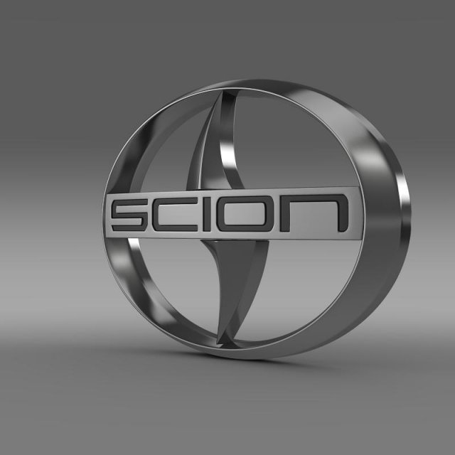 scion logo 3Dモデル .c4d .max .obj .3ds .fbx .stl .blend 
