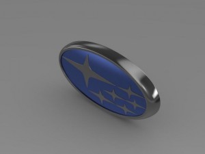 subaru logo Modello 3D