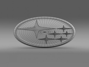 subaru logo Modello 3D