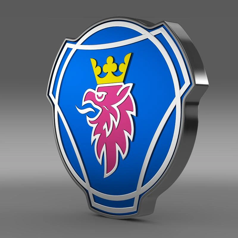 scania logo 3D Model .c4d .max .obj .3ds .fbx .stl .blend