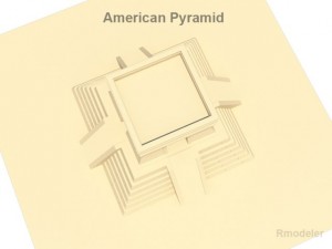 american pyramid Modello 3D