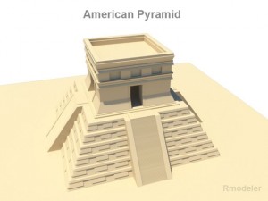 american pyramid Modello 3D