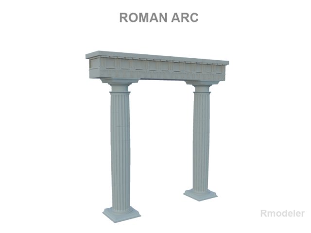roman arc Modello 3D .c4d .max .obj .3ds .fbx .stl .blend 