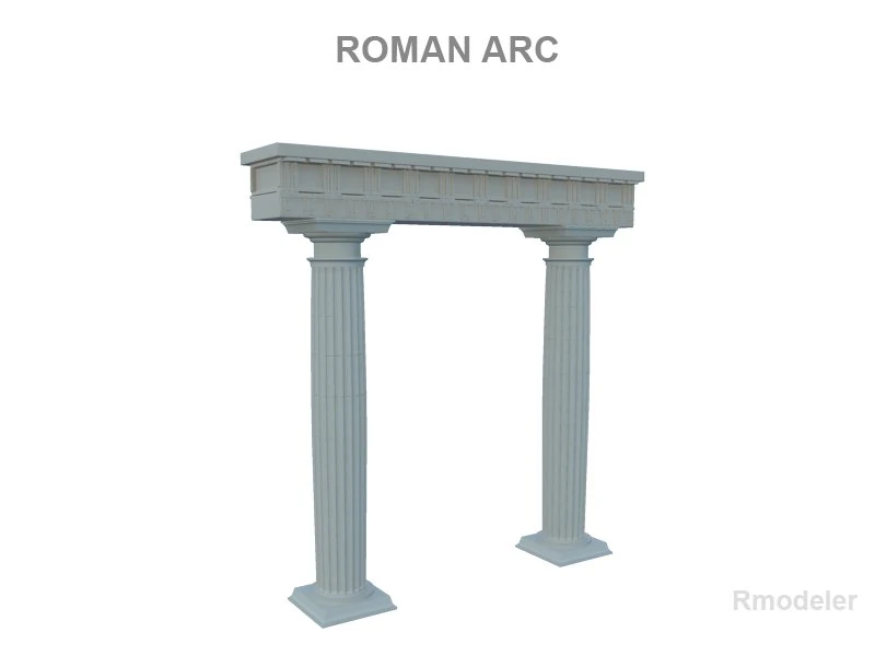 roman arc 3D Model .c4d .max .obj .3ds .fbx .stl .blend 