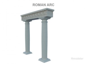 roman arc Modello 3D