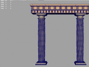 roman arc Modello 3D
