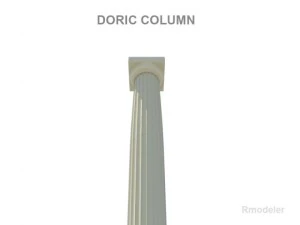 greek column doric 3D Model