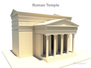 roman temple 3D Model