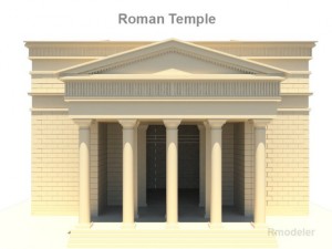 roman temple 3D 모델