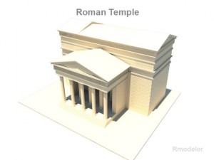 roman temple 3D 모델