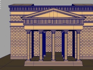 roman temple 3D 모델