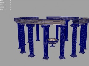 greek fountain Model 3D