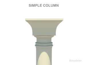simple column 3D मॉडल