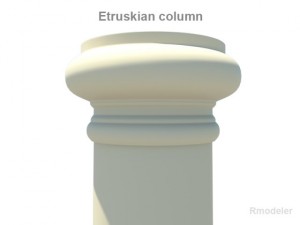 etruskian column 3Dモデル