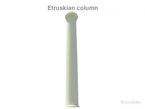 etruskian column Modello 3D