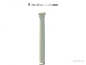etruskian column Modello 3D